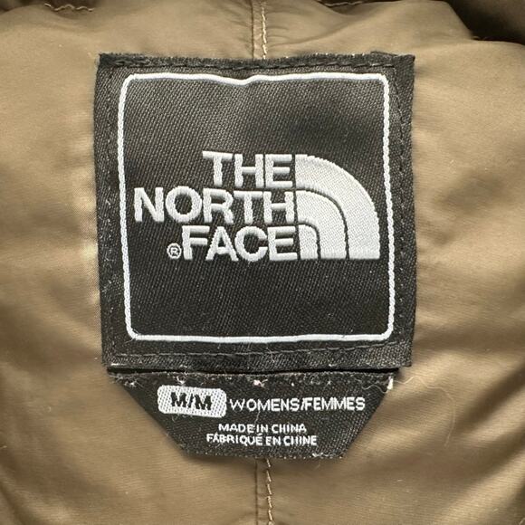 North Face Ladies Green Midi 600 Fill Goose Down Puff Jacket Size Medium Winter - Picture 5 of 12